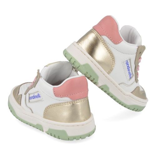 Rondinella sneakers GOUD Meisjes ( - wit gouden sneaker 4795P) - Junior Steps