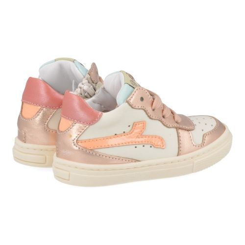 Rondinella sneakers GOUD Meisjes ( - witte sneaker met goud4749-3V) - Junior Steps