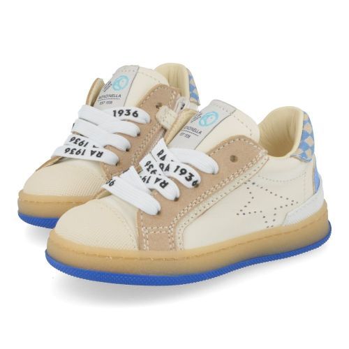 Rondinella sneakers wit Jongens ( - witte sneaker met rubberen top4819-1C) - Junior Steps