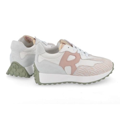 Rondinella sneakers wit Meisjes ( - witte sneaker met zebraprint12003) - Junior Steps