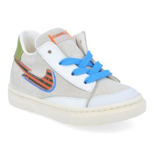 Rondinella sneakers ecru Jongens (witte sneaker  - 4747V) - Junior Steps