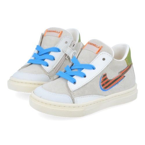 Rondinella sneakers ecru Jongens (witte sneaker  - 4747V) - Junior Steps