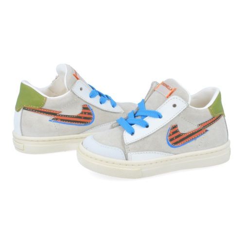 Rondinella sneakers ecru Jongens (witte sneaker  - 4747V) - Junior Steps