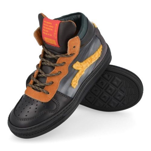 Rondinella sneakers Zwart Jongens ( - zwarte sneaker11993/1G) - Junior Steps
