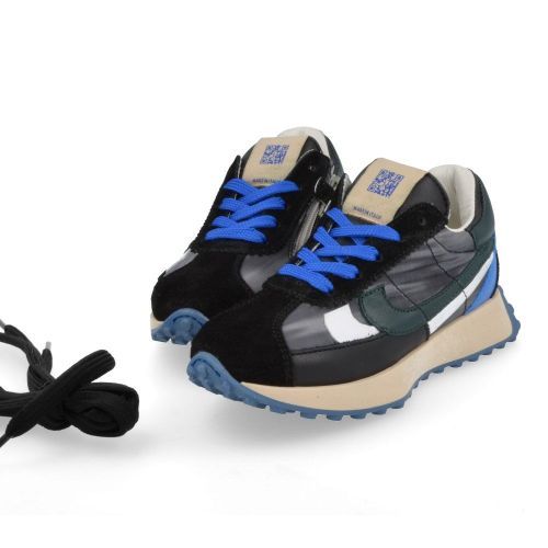 Rondinella sneakers Zwart Jongens ( - zwarte sneaker12061/1L) - Junior Steps