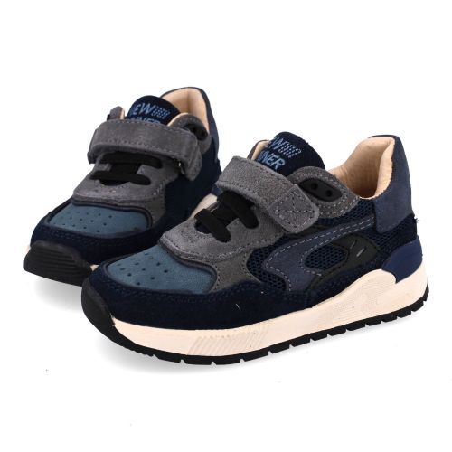 Shoesme sneakers blauw Jongens (Blauwe sneaker met velcro - ST24W008-A) - Junior Steps