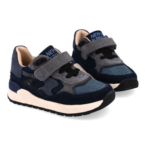 Shoesme sneakers blauw Jongens (Blauwe sneaker met velcro - ST24W008-A) - Junior Steps