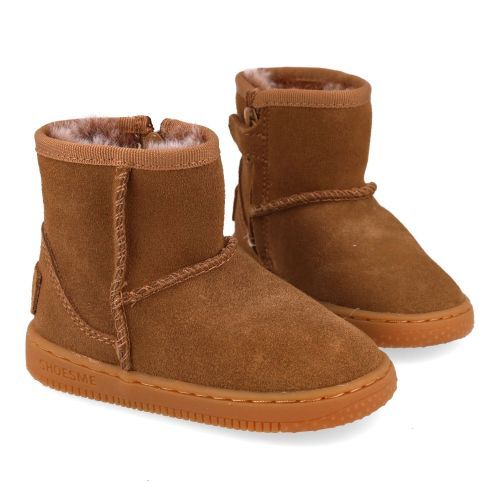 Shoesme babyschoenen cognac Meisjes (cognac suéde boot - BN24W020-A) - Junior Steps