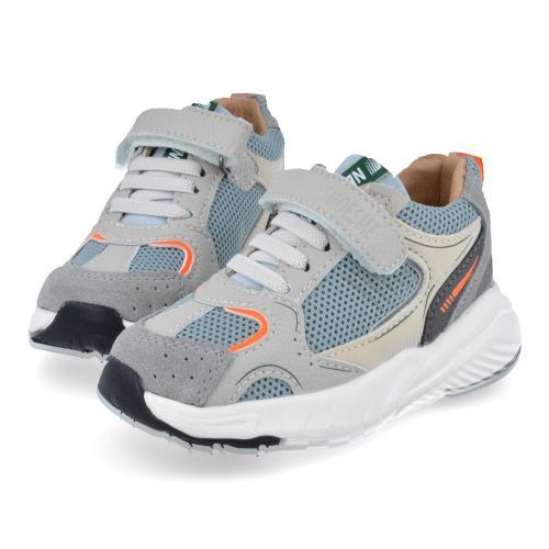 Shoesme sneakers grijs  (grijze sneaker met velcro - BL26S001-F) - Junior Steps