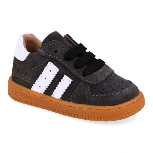 Shoesme babyschoenen antraciet  (préstapper donker grijs suède - BN26W002-G) - Junior Steps
