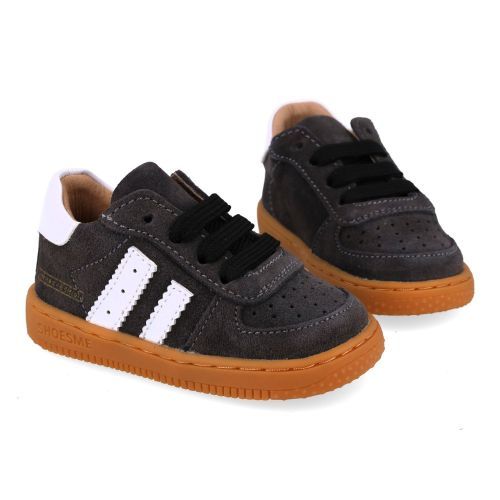 Shoesme babyschoenen antraciet  (préstapper donker grijs suède - BN26W002-G) - Junior Steps