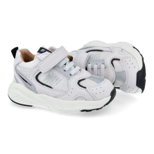 Shoesme sneakers wit  (witte sneaker met velcro - BL26S001-B) - Junior Steps