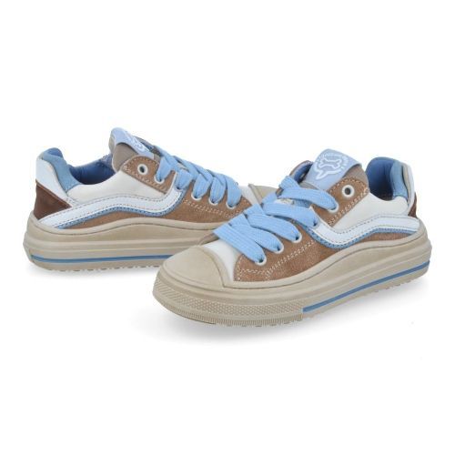 Stones and bones sneakers beige Jongens (beige sneaker met rubberen neus - lenty 5485) - Junior Steps