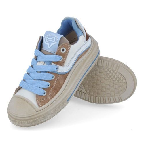 Stones and bones sneakers beige Jongens (beige sneaker met rubberen neus - lenty 5485) - Junior Steps