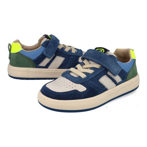 Stones and bones sneakers blauw Jongens (blauwe sneaker met velcrosluiting - 5441 Pacer) - Junior Steps