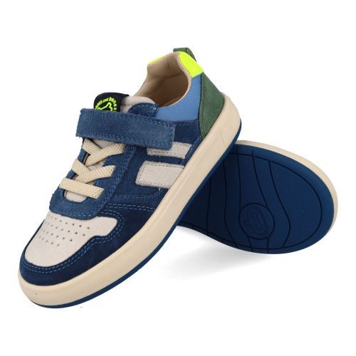 Stones and bones sneakers blauw Jongens (blauwe sneaker met velcrosluiting - 5441 Pacer) - Junior Steps