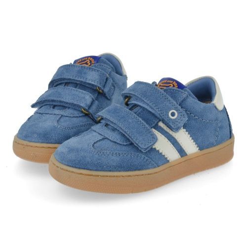 Stones and bones sneakers blauw Jongens (blauwe sneaker met velcrosluiting - lucas 5375) - Junior Steps