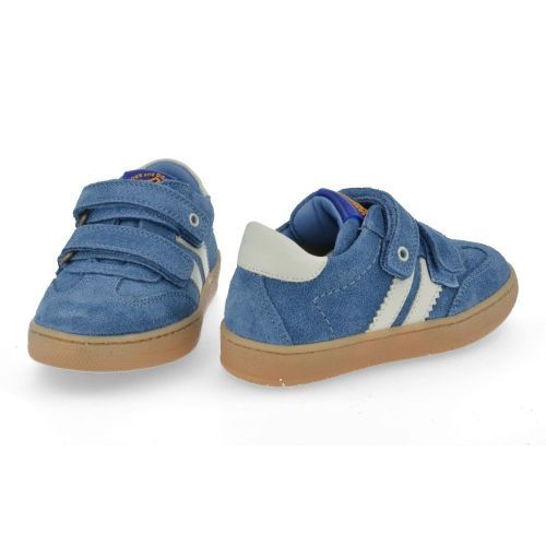 Stones and bones sneakers blauw Jongens (blauwe sneaker met velcrosluiting - lucas 5375) - Junior Steps