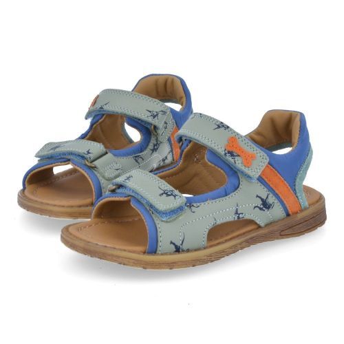 Stones and bones sandalen jeans bl Jongens (diner blauwe sandaal met dinoprint - diner 4769) - Junior Steps