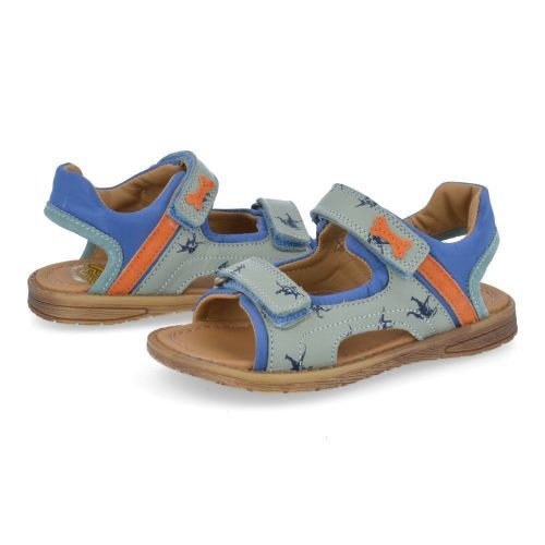 Stones and bones sandalen jeans bl Jongens (diner blauwe sandaal met dinoprint - diner 4769) - Junior Steps