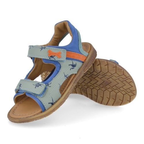 Stones and bones sandalen jeans bl Jongens (diner blauwe sandaal met dinoprint - diner 4769) - Junior Steps