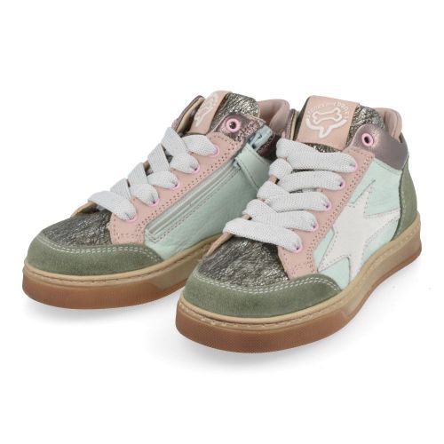 Stones and bones sneakers kaki Meisjes ( - doran kaki roze sneakerdoran) - Junior Steps