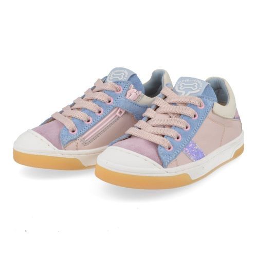 Stones and bones sneakers roze Meisjes ( - Dorey roze sneaker met rubberen top5338 Dorey) - Junior Steps