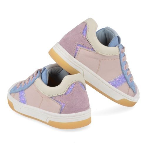 Stones and bones sneakers roze Meisjes ( - Dorey roze sneaker met rubberen top5338 Dorey) - Junior Steps