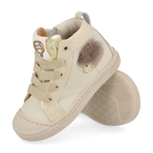 Stones and bones sneakers ecru Meisjes ( - genag ecru sneaker met beschermtopgenag) - Junior Steps
