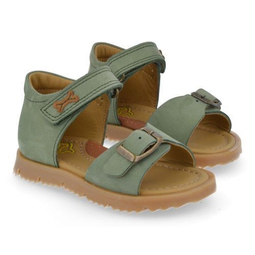 Stones and bones sandalen kaki Jongens (kakigroen sandaaltje  - luck 5468) - Junior Steps
