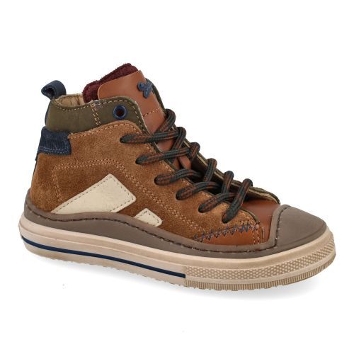 Stones and bones sneakers cognac Jongens (laset cognac sneaker met beschermneus - laset 5258) - Junior Steps
