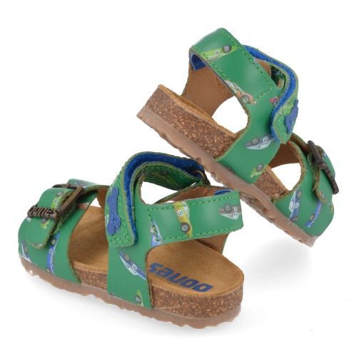 Stones and bones sandalen groen Jongens ( - lenot groen sandaaltje met autoprintlenot) - Junior Steps