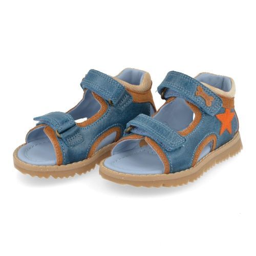 Stones and bones sandalen blauw Jongens ( - lint blauw sandaaltje lint 5219) - Junior Steps