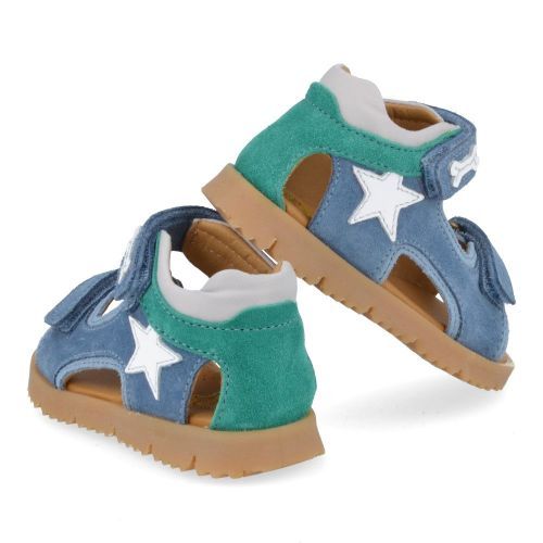 Stones and bones sandalen blauw Jongens ( - lint blauw sandaaltje lint 5219) - Junior Steps