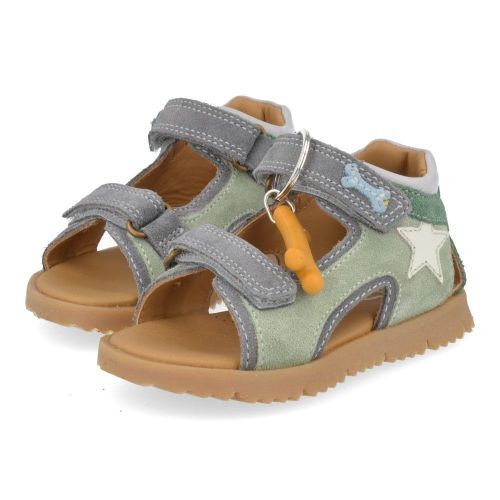 Stones and bones Sandalen Grau Jungen (lint 5219) - Junior Steps