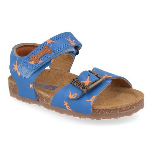 Stones and bones sandalen blauw Jongens ( - losto blauw sandaaltje met dinoprintlosto) - Junior Steps