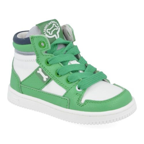 Stones and bones sneakers groen Jongens ( - neal groen wit basketjeneal) - Junior Steps