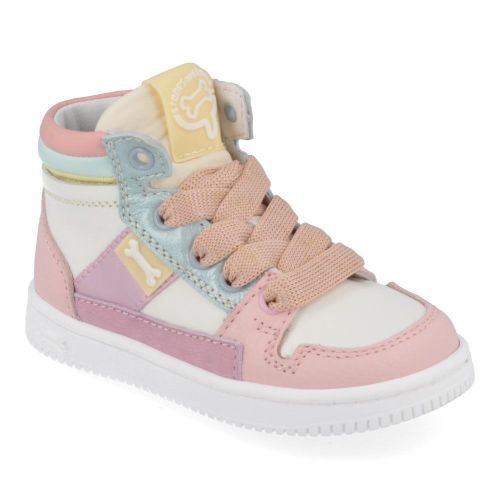 Stones and bones sneakers roze Meisjes ( - neal roze wit basketjeneal) - Junior Steps