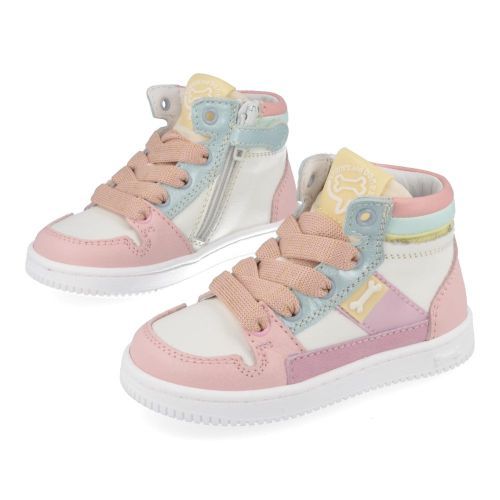 Stones and bones sneakers roze Meisjes ( - neal roze wit basketjeneal) - Junior Steps