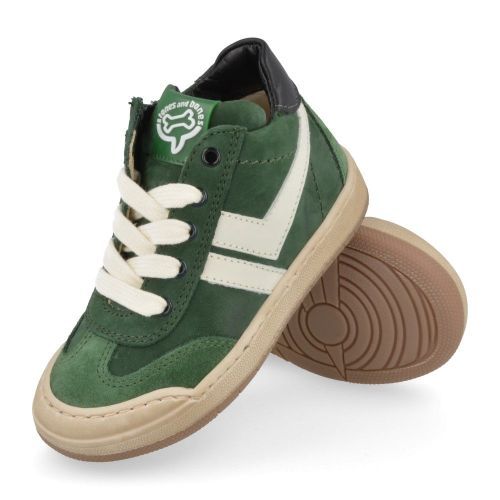 Stones and bones sneakers groen Jongens ( - noles groene sneaker met beschermtopnoles) - Junior Steps