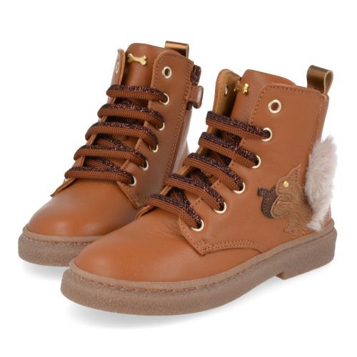 Stones and bones Bottes à lacets cognac Filles (patsy) - Junior Steps