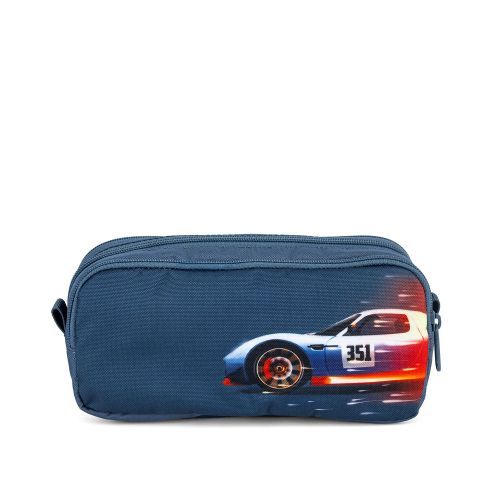 Stones and bones Pencil case Blue Boys (rowan 19252) - Junior Steps