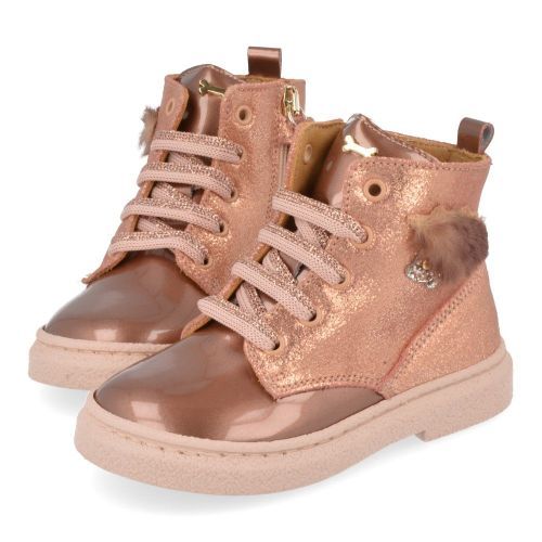 Stones and bones Lace-up boots pink Girls (posy) - Junior Steps