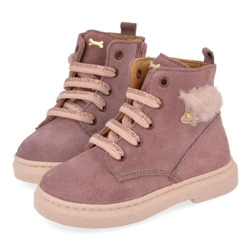 Stones and bones veterbottine roze Meisjes ( - posy roze veterbottineposy) - Junior Steps