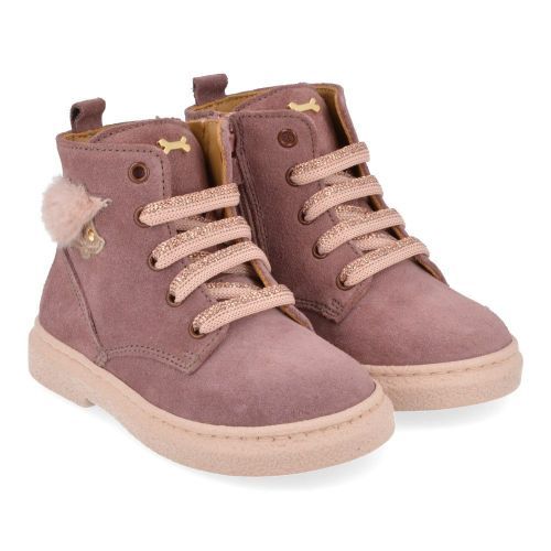 Stones and bones veterbottine roze Meisjes ( - posy roze veterbottineposy) - Junior Steps