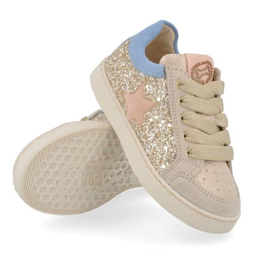 Stones and bones sneakers ecru Meisjes ( - ravid ecru sneaker met glitter4966 Ravid) - Junior Steps