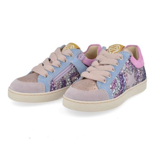 Stones and bones sneakers roze Meisjes ( - ravid roze sneaker met glitter4966 Ravid) - Junior Steps