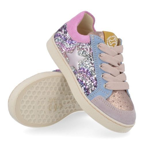 Stones and bones sneakers roze Meisjes ( - ravid roze sneaker met glitter4966 Ravid) - Junior Steps