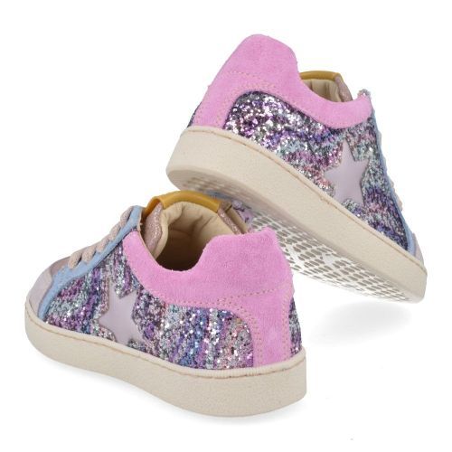 Stones and bones sneakers roze Meisjes ( - ravid roze sneaker met glitter4966 Ravid) - Junior Steps