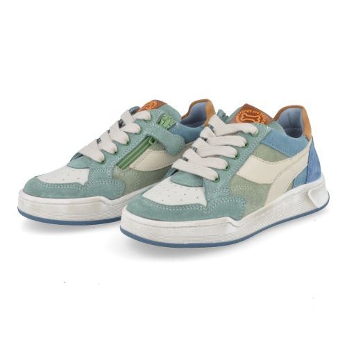 Stones and bones sneakers kaki Jongens ( - Revin kaki blauwe sneakerRevin) - Junior Steps